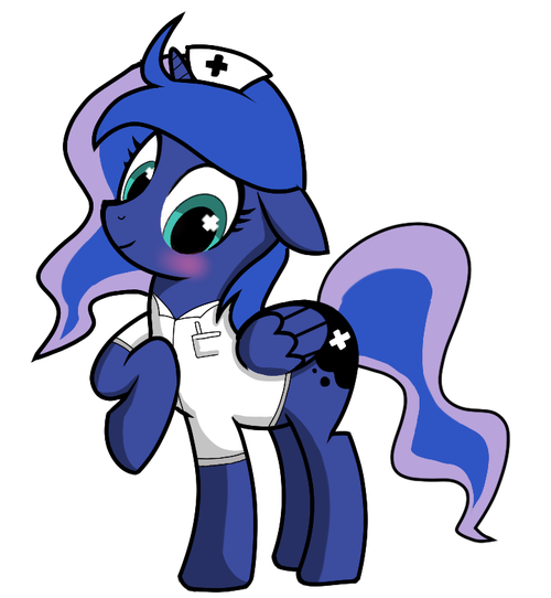 my little pony friendship is magic princess luna nurse outfit